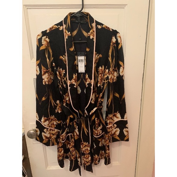 Bcbg Tulip Print Robe Jacket XS - Picture 2 of 4